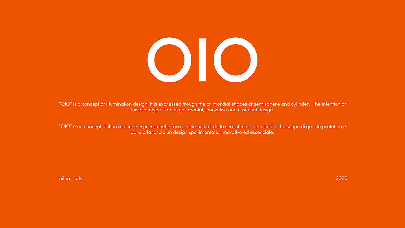 OIO，Flashlight，conceptual design，Lighting tools，