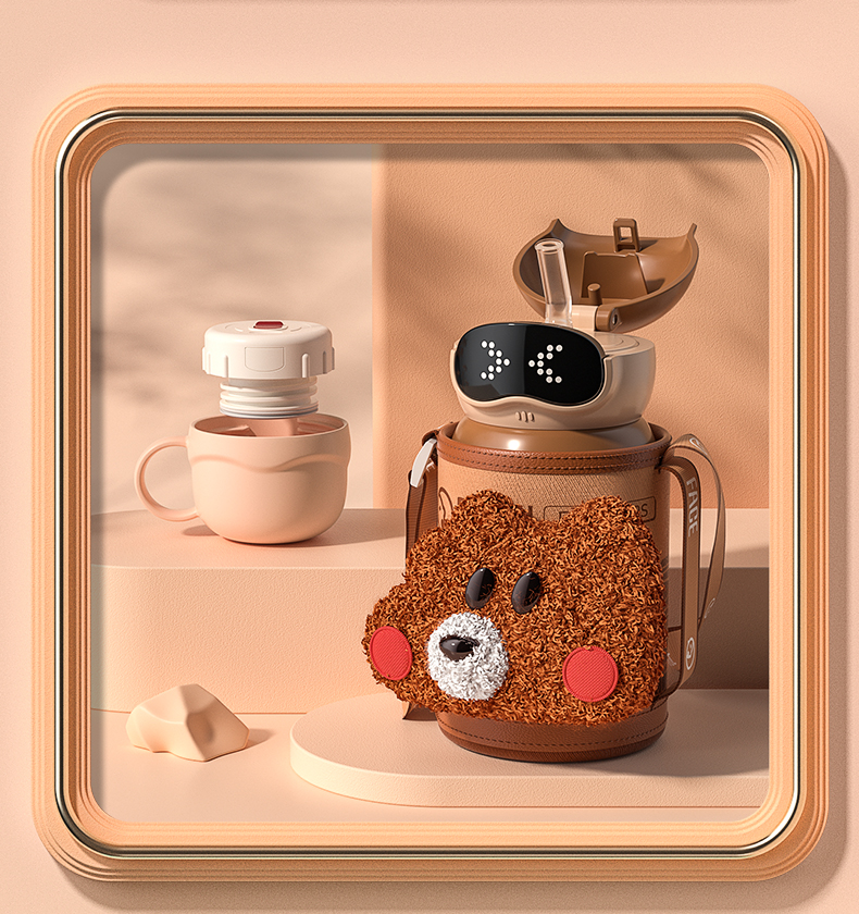 vacuum cup，Smart cup，Cartoon，Cool tide，