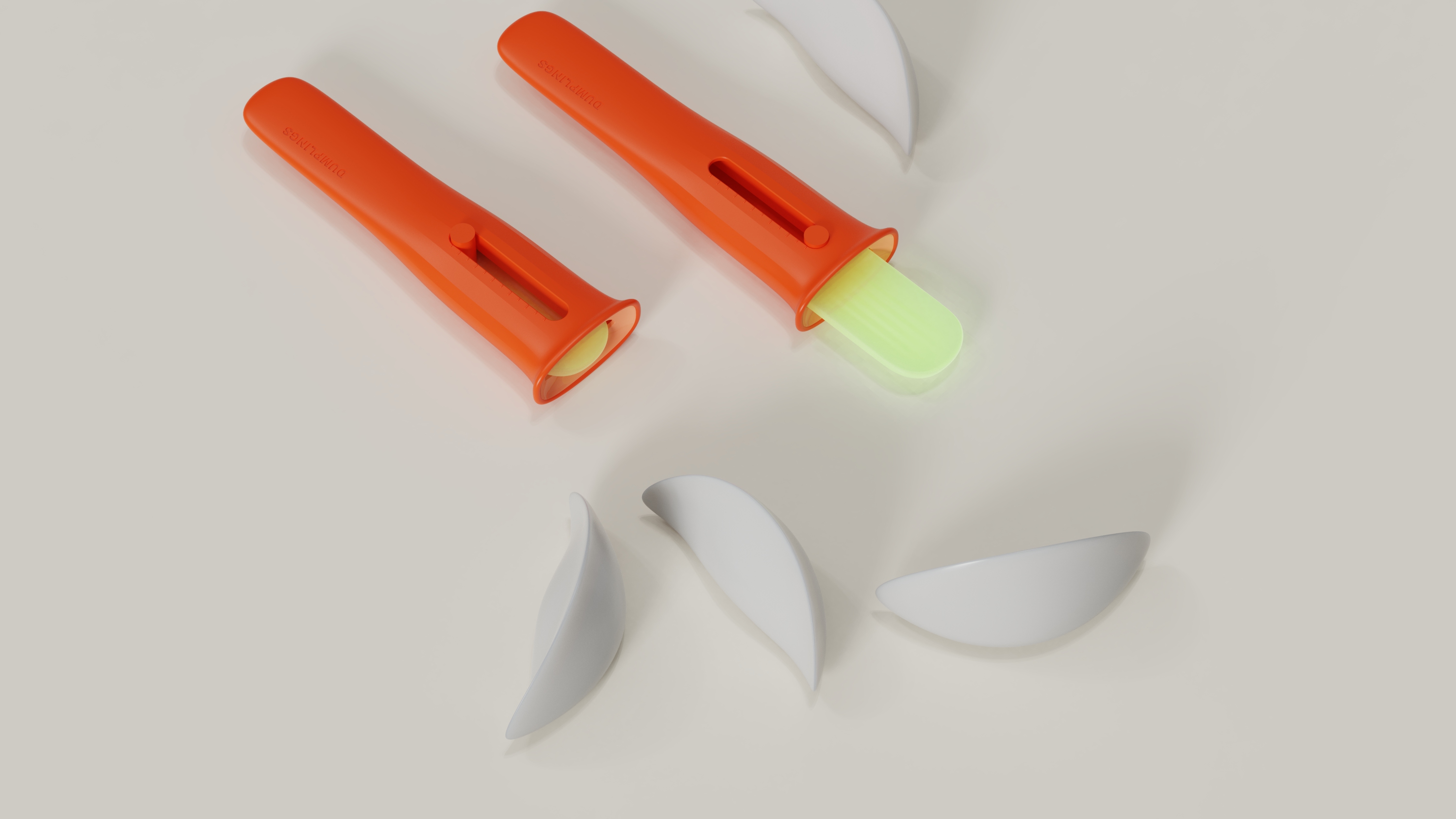 product design，Dumplings，Wonton，Spoon，Daily Necessities，originality，