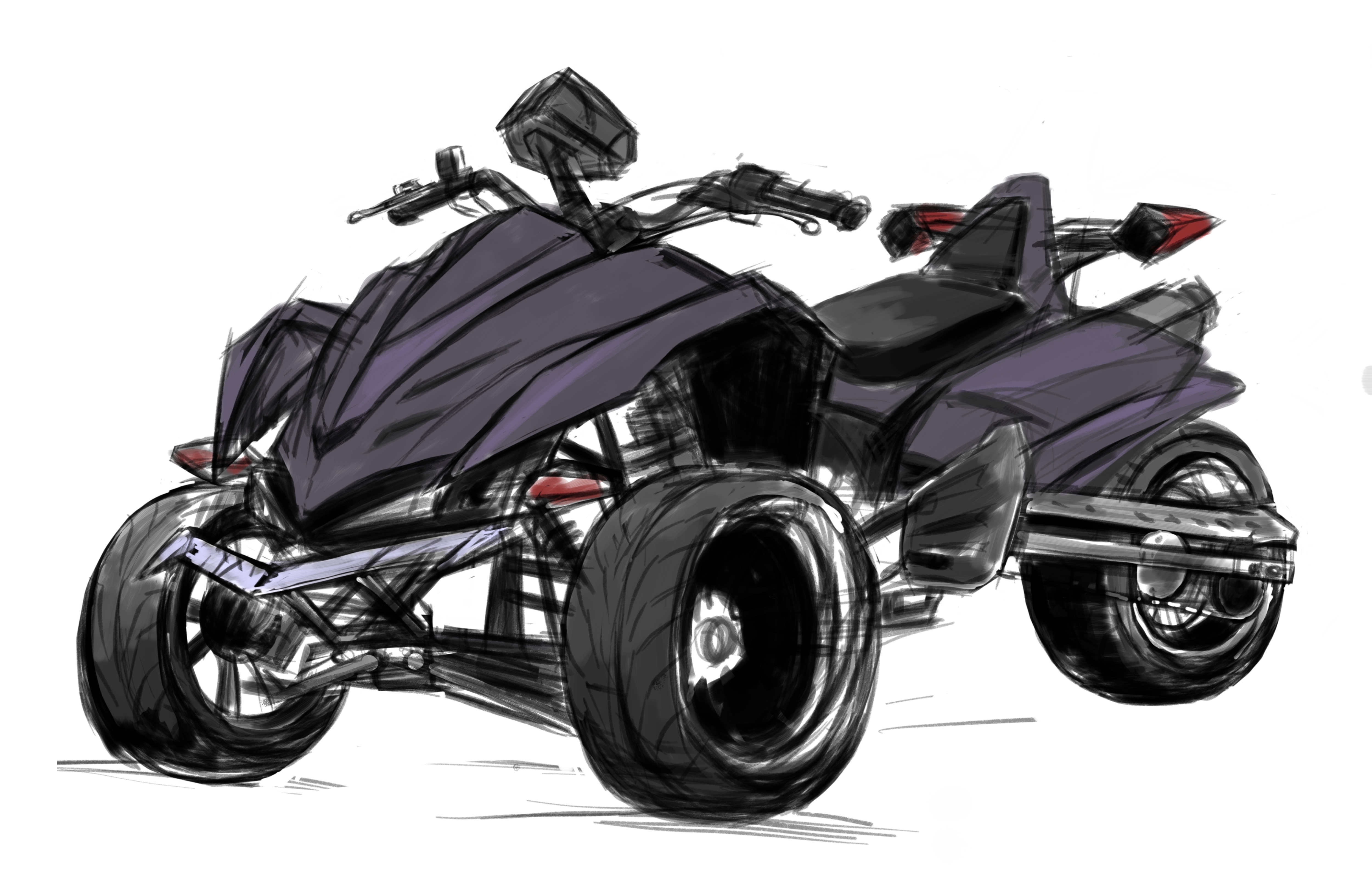 Hand-painted beach motorcycle，