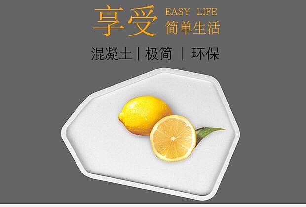 Cement Fruit Tray Jewelry Storage cosmetic products storage tray，