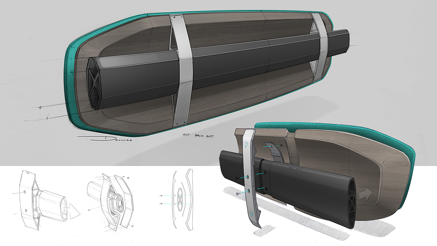 automobile，concept，future，Hand drawn，renault，