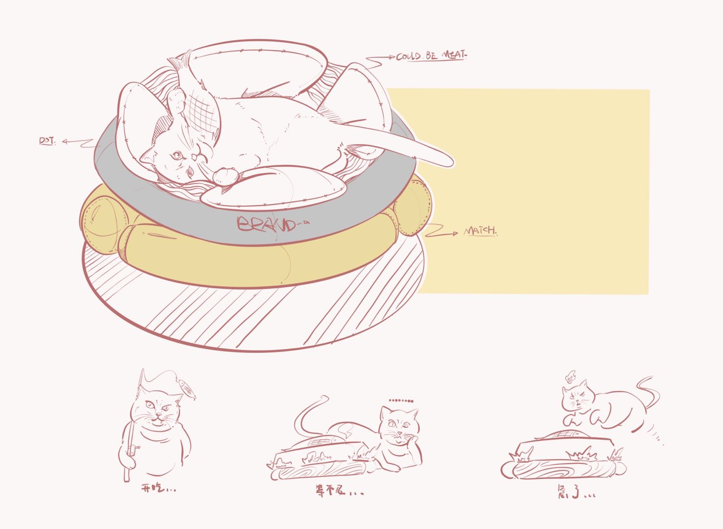 Hand drawn，Ubee ，Illustration，style，original，XIFENFEN，