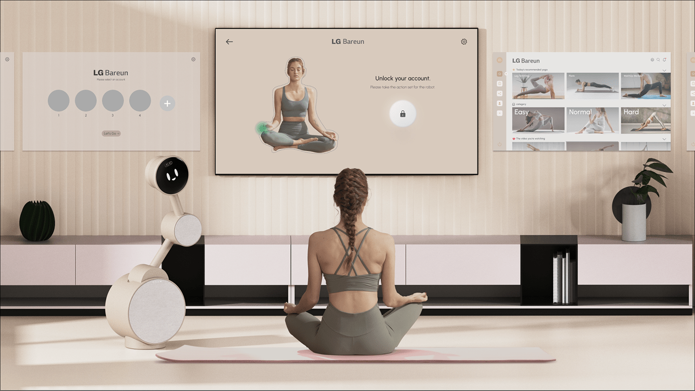 LG Bareun，Yoga robot，Digital，intelligence，