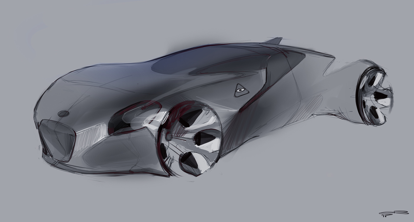 Benz，Hand drawn，Design sketch，design sketch，