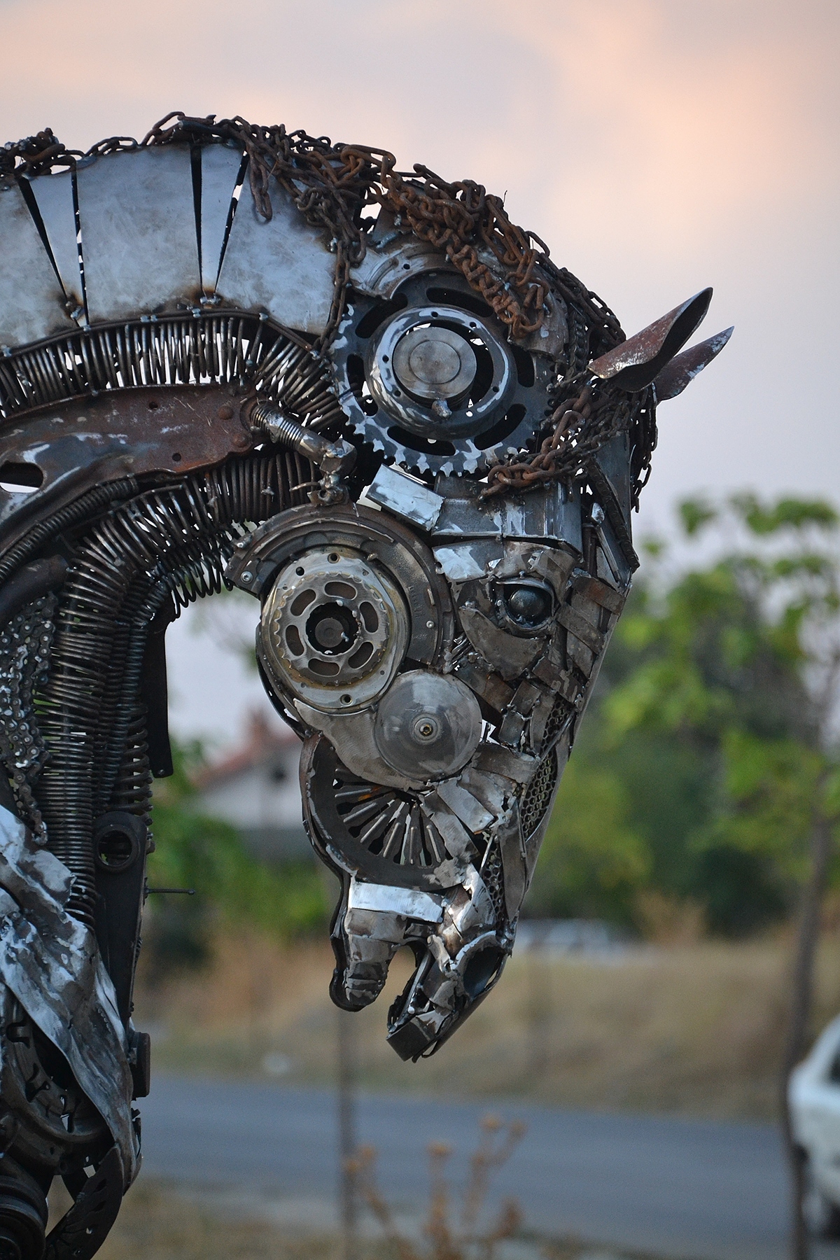 environment protection，Sculpture，waste，Metallic materials，