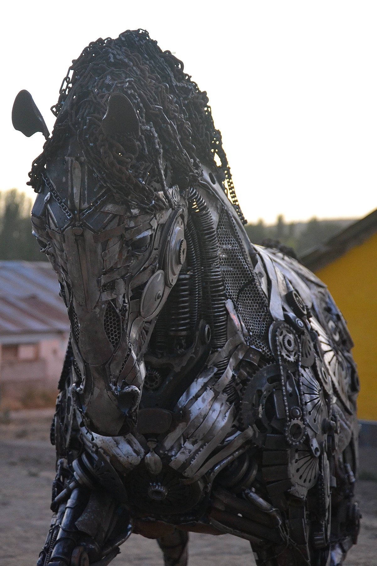 environment protection，Sculpture，waste，Metallic materials，