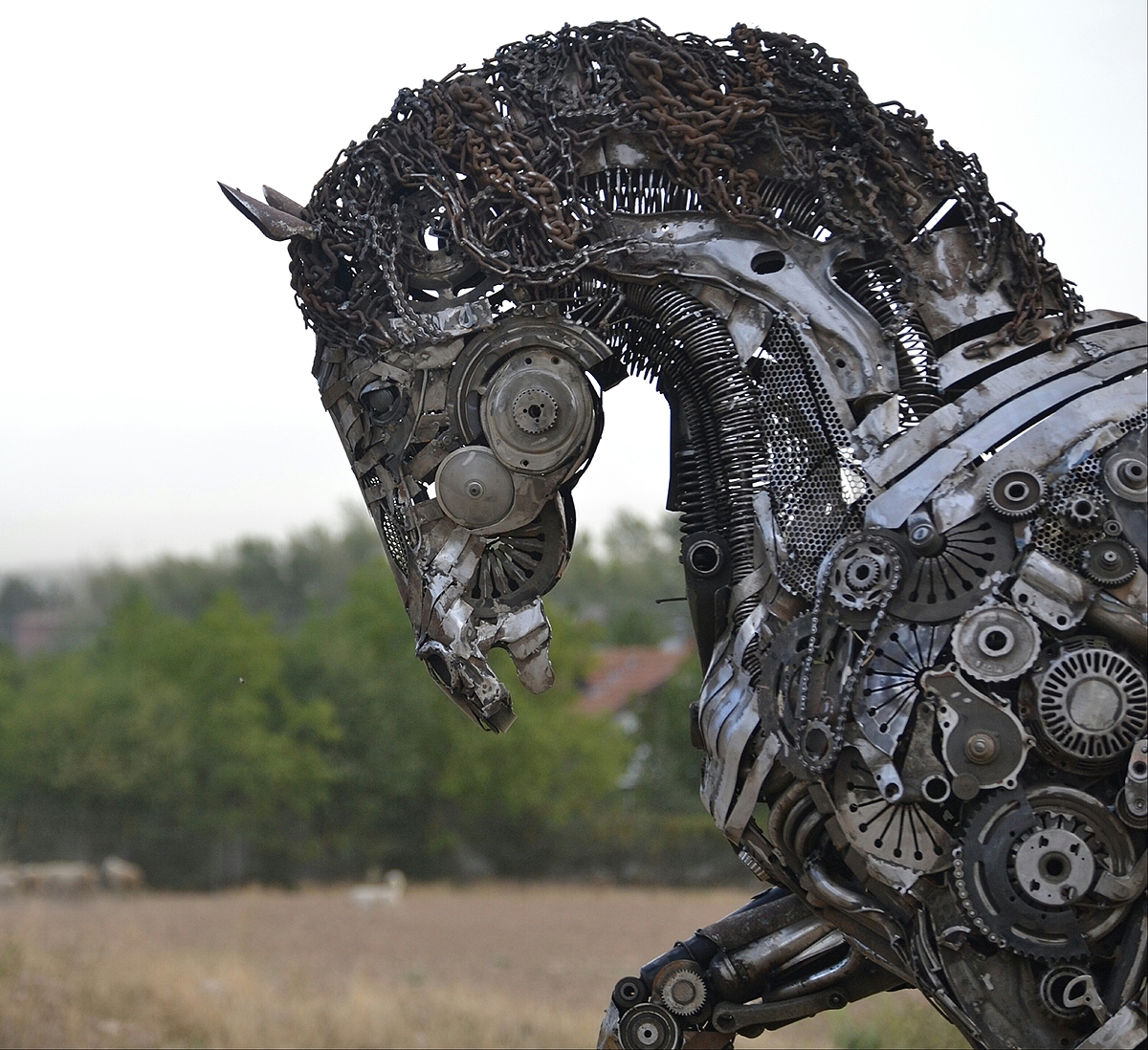 environment protection，Sculpture，waste，Metallic materials，