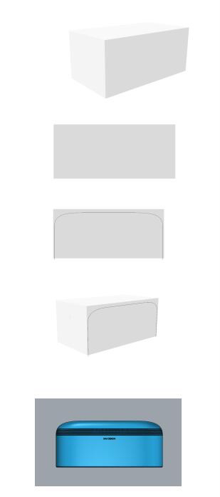 Body block, tissue box, modeling analysis, design process，