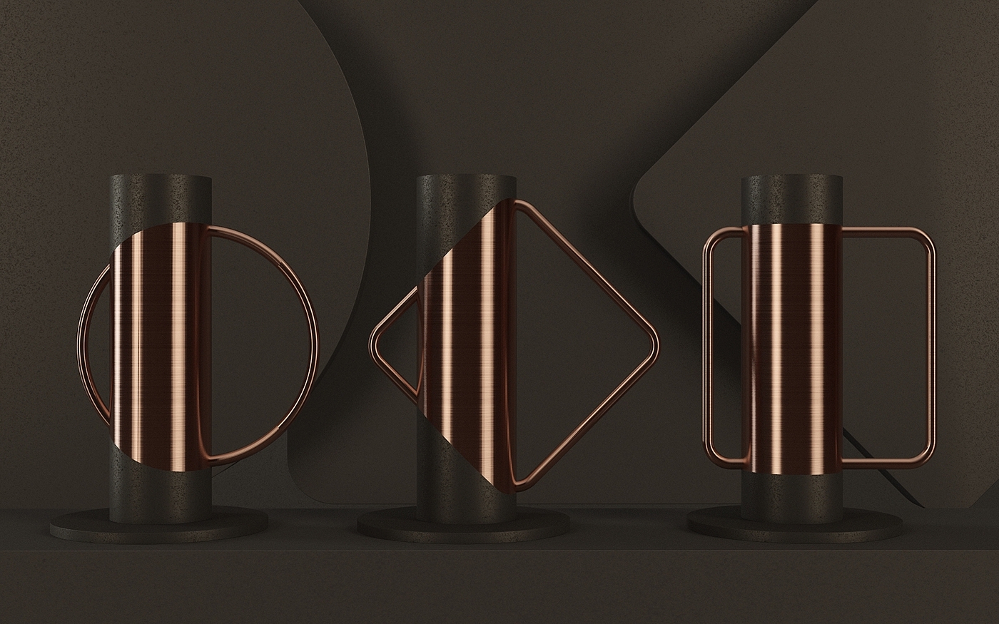 vase，form，Metal，originality，Sense of form，
