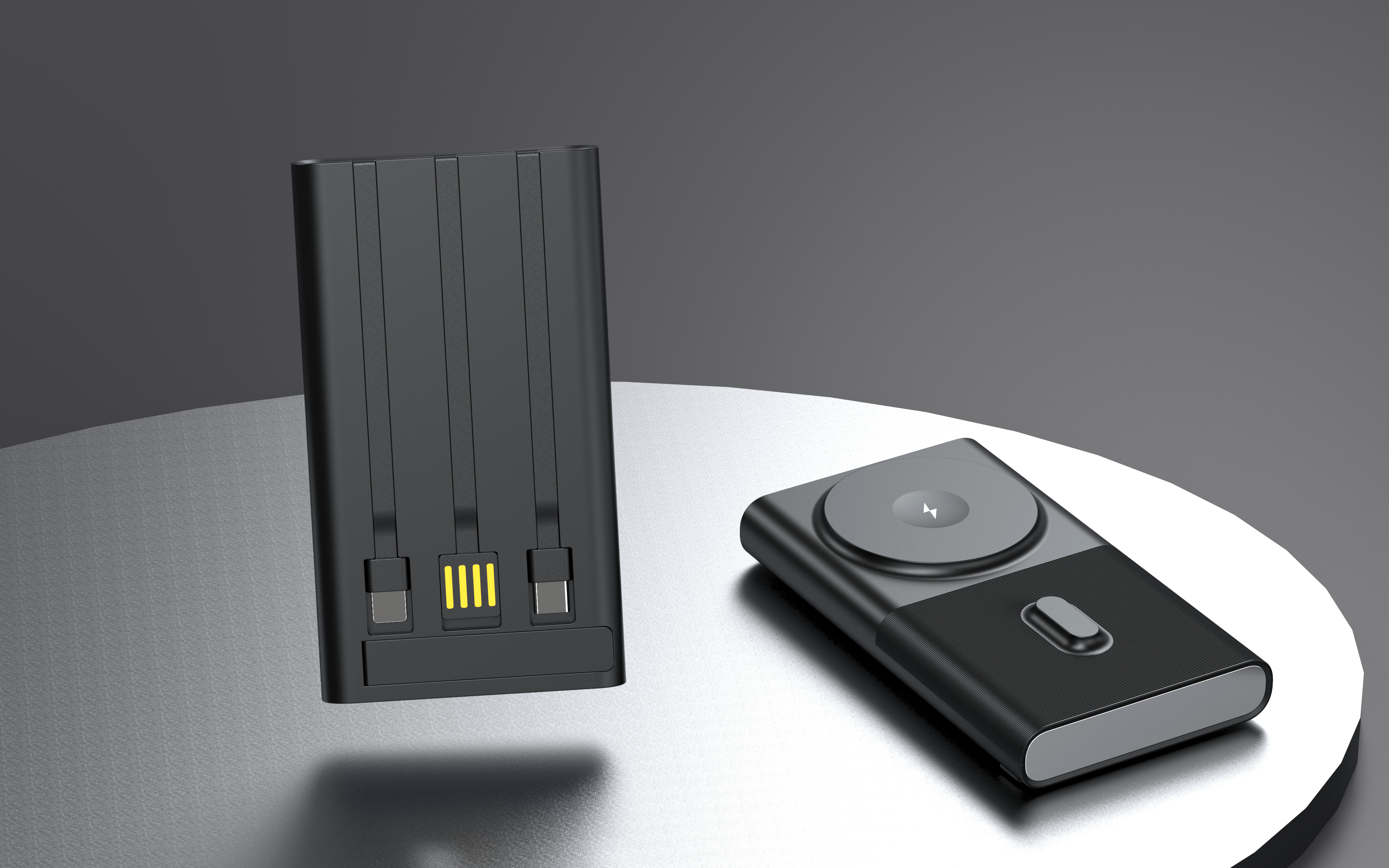 Magnetic charging treasure, appearance design, structural design，