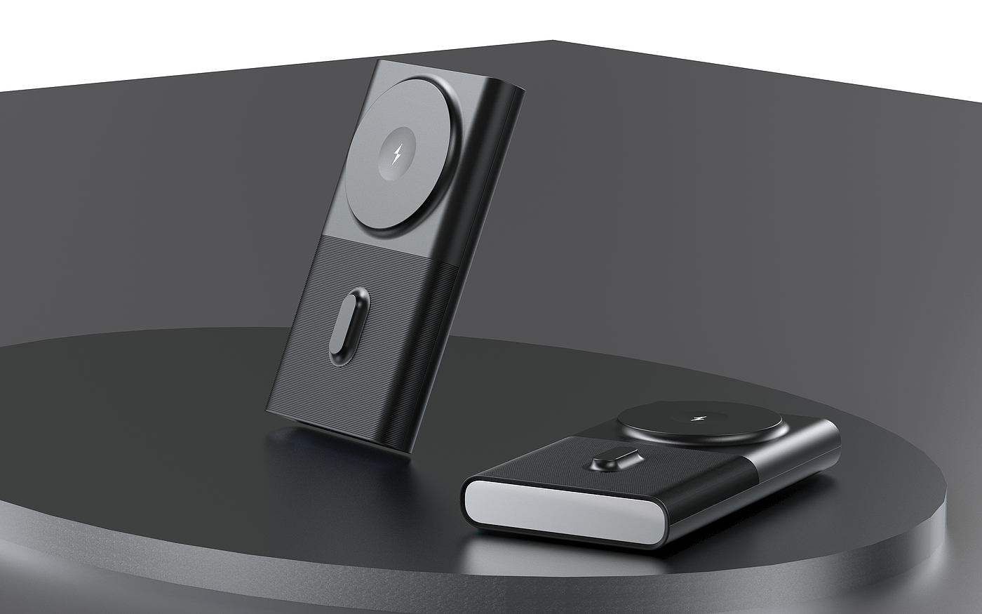 Magnetic charging treasure, appearance design, structural design，