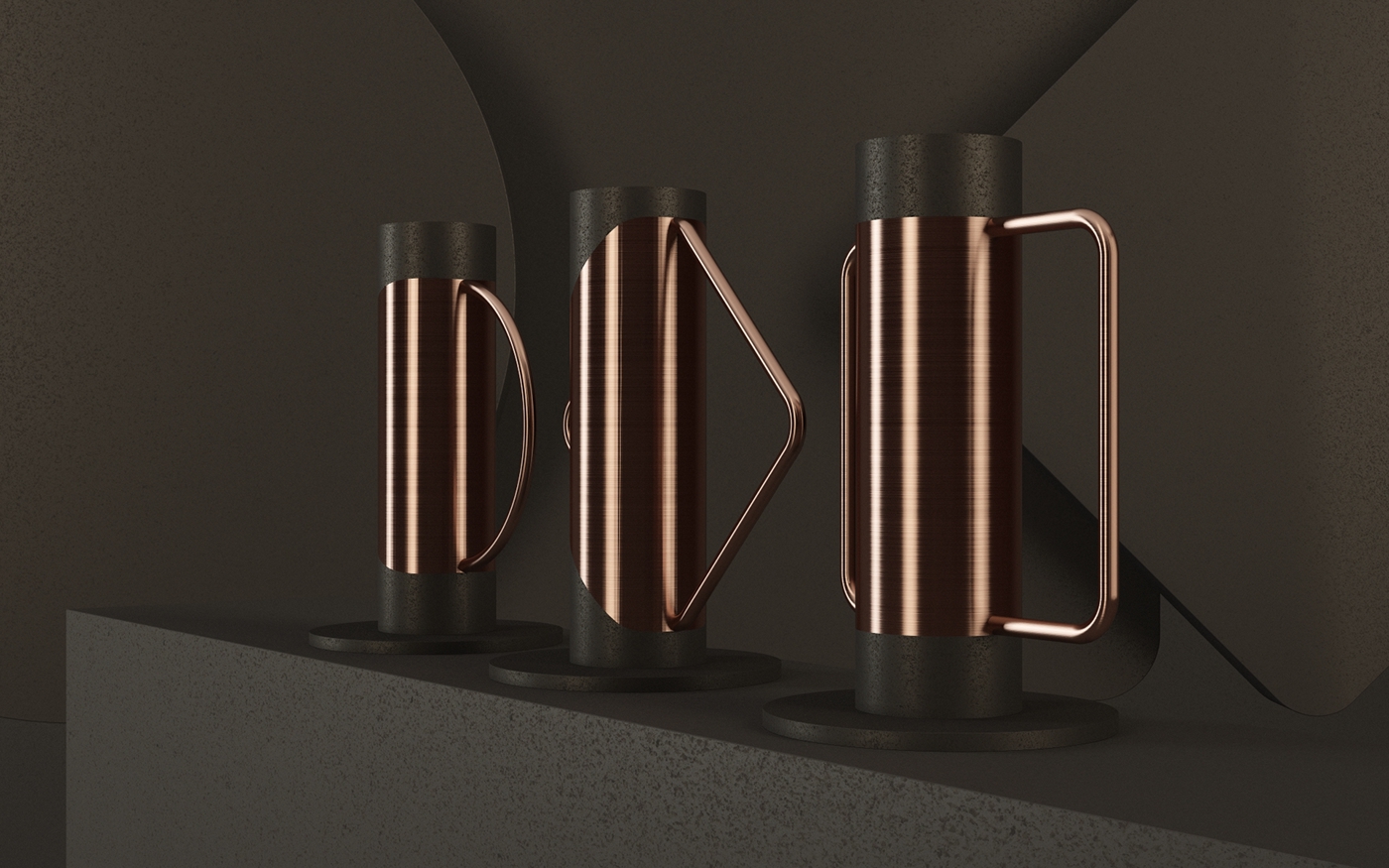 vase，form，Metal，originality，Sense of form，