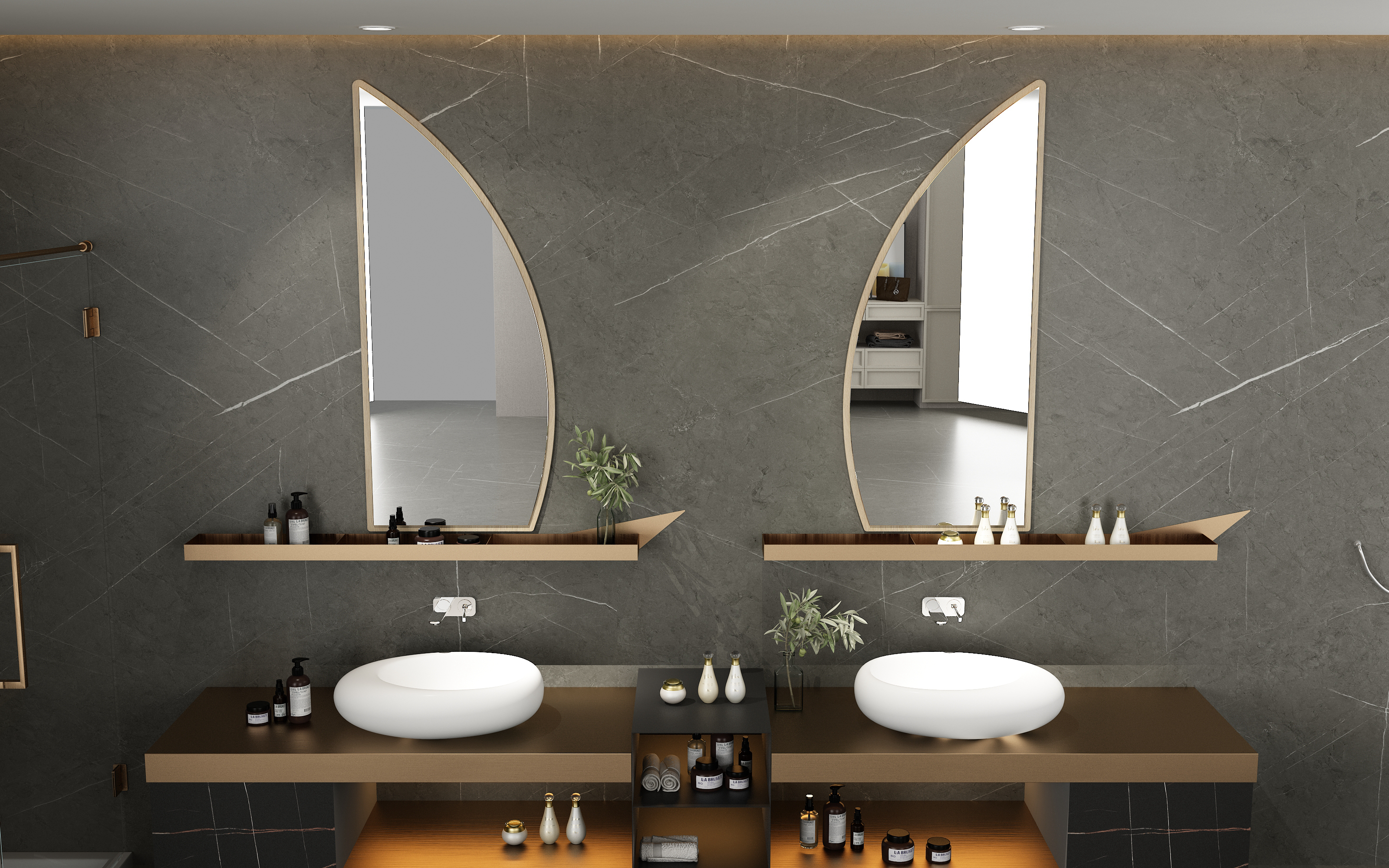 Bathroom cabinet，Bathroom furniture，product design，stainless steel，Wash basin，Light luxury，Stainless steel bathroom cabinet，noble，