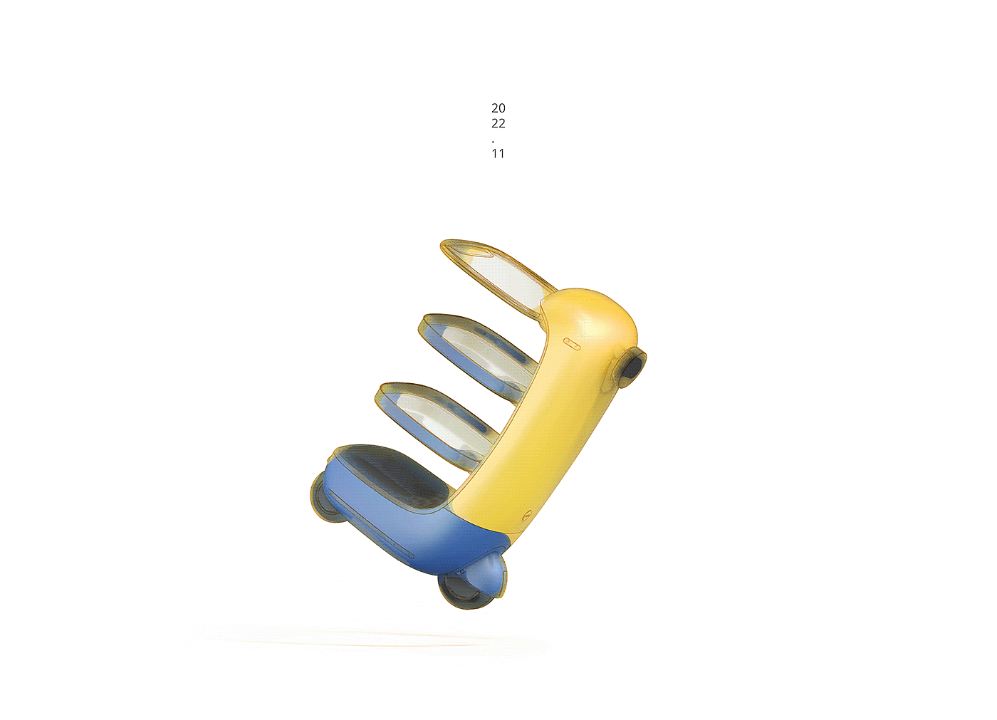 Food delivery car，Minions，product design，Appearance design，