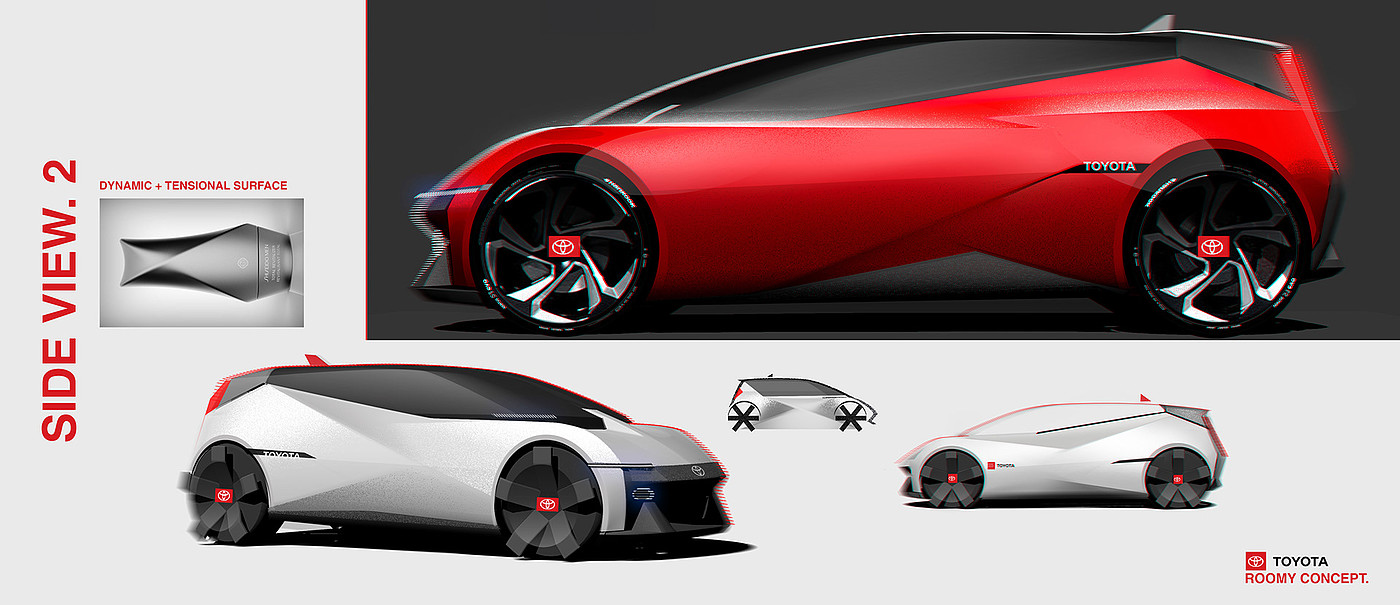 automobile，Toyota，3D modeling，Automobile design，