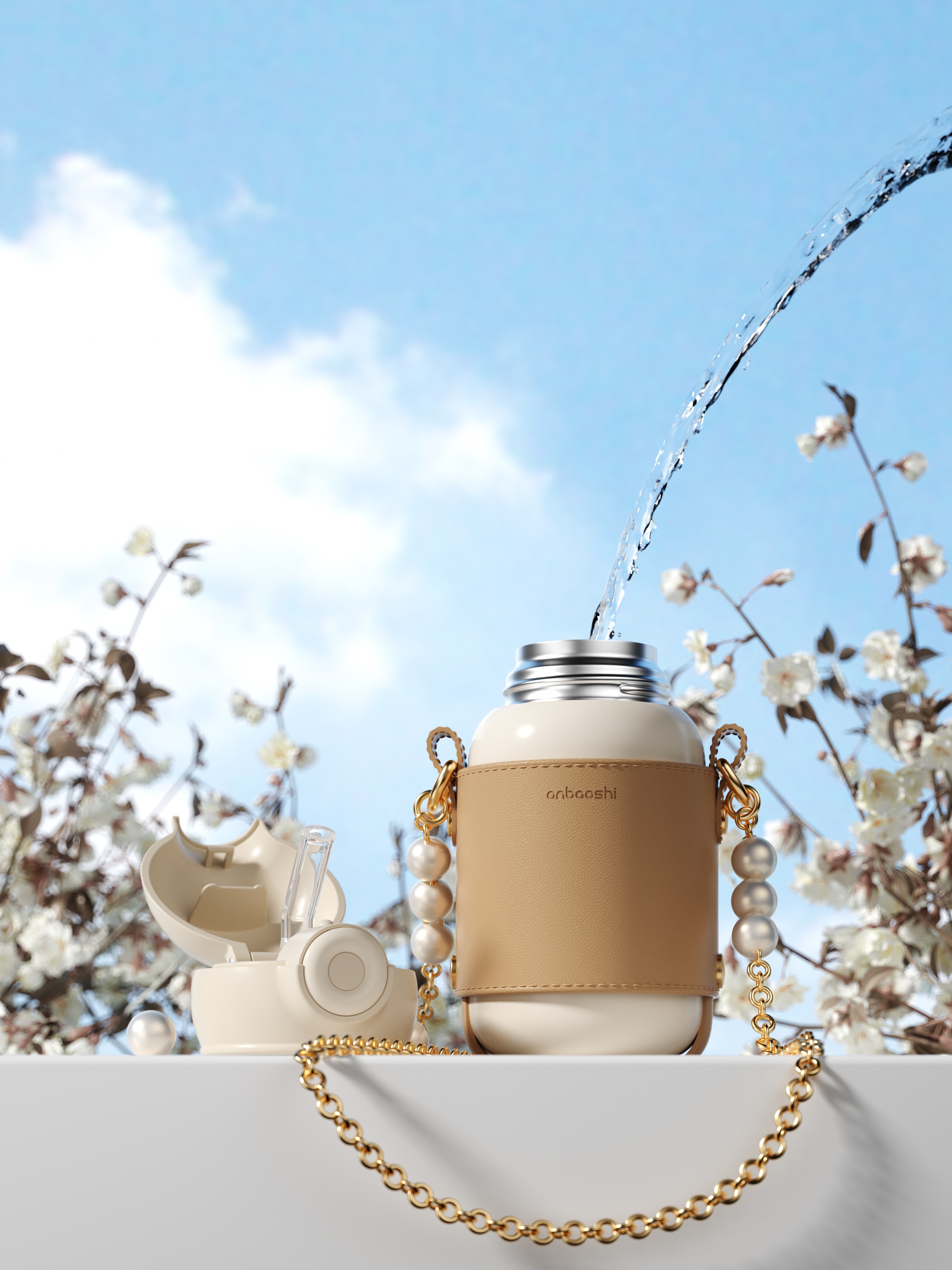 Fashion, thermos cup, winter, ladies，