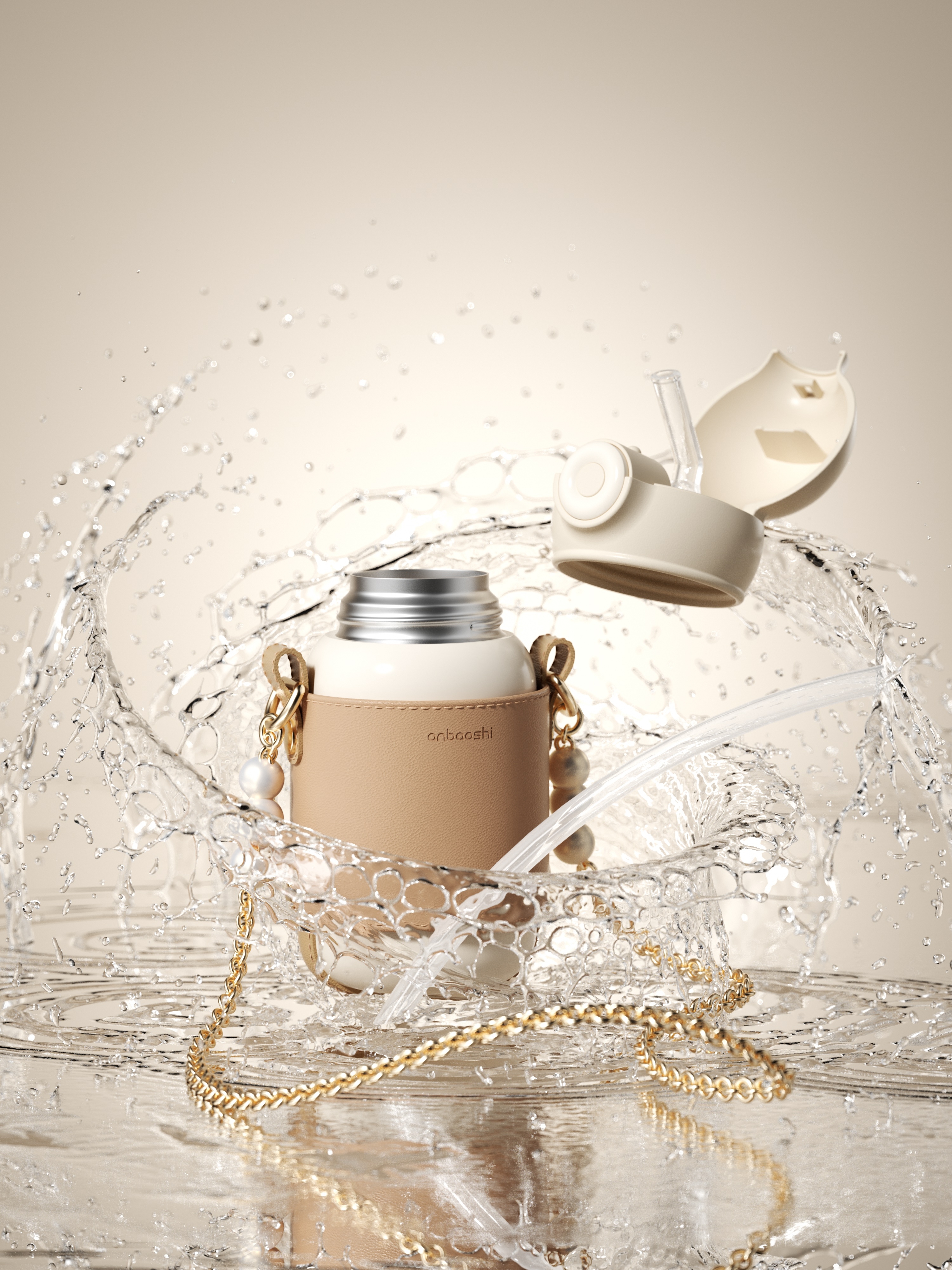 Fashion, thermos cup, winter, ladies，