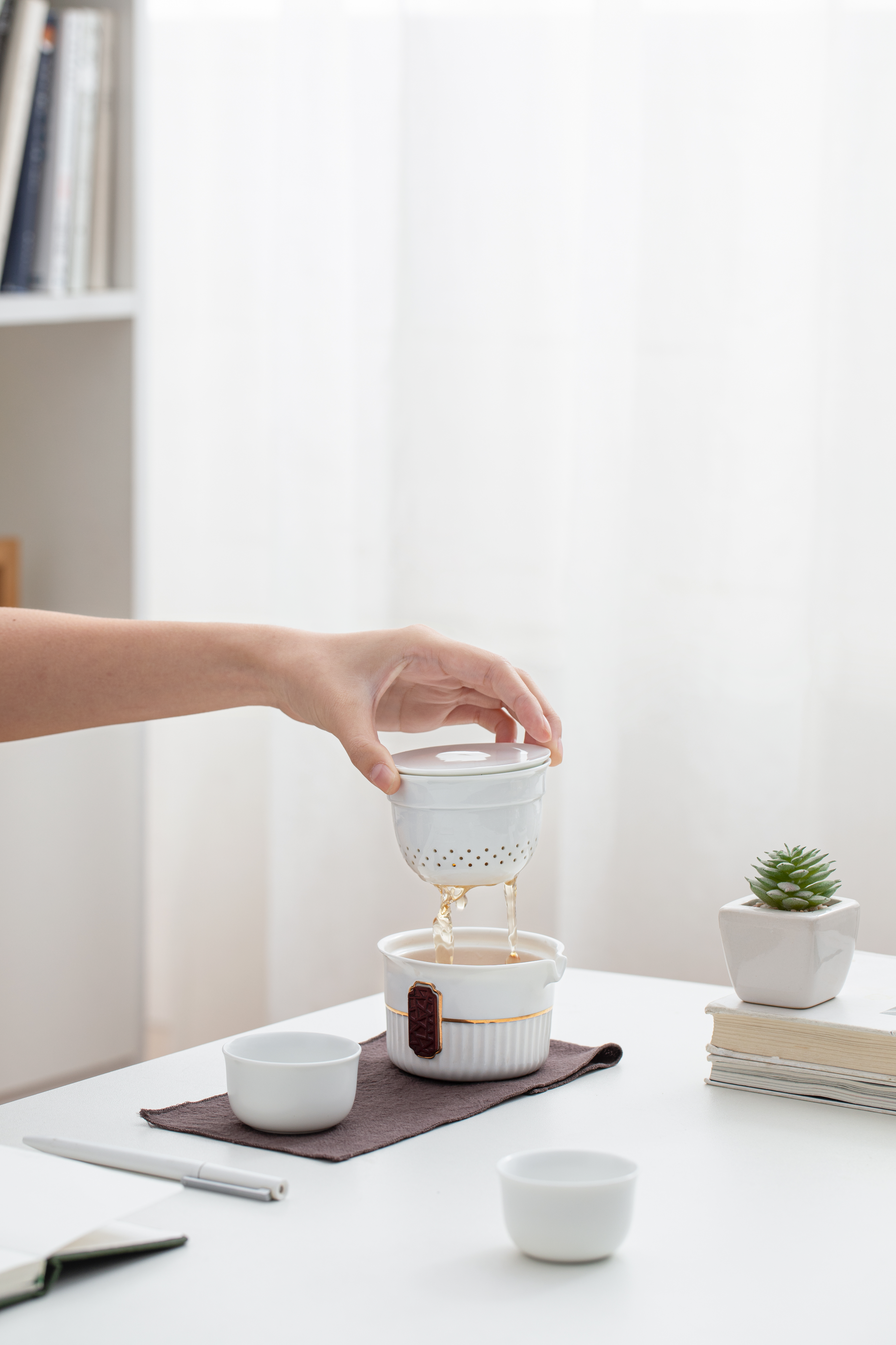 Cultural creation，tea set，Design，gift，National tide，court，