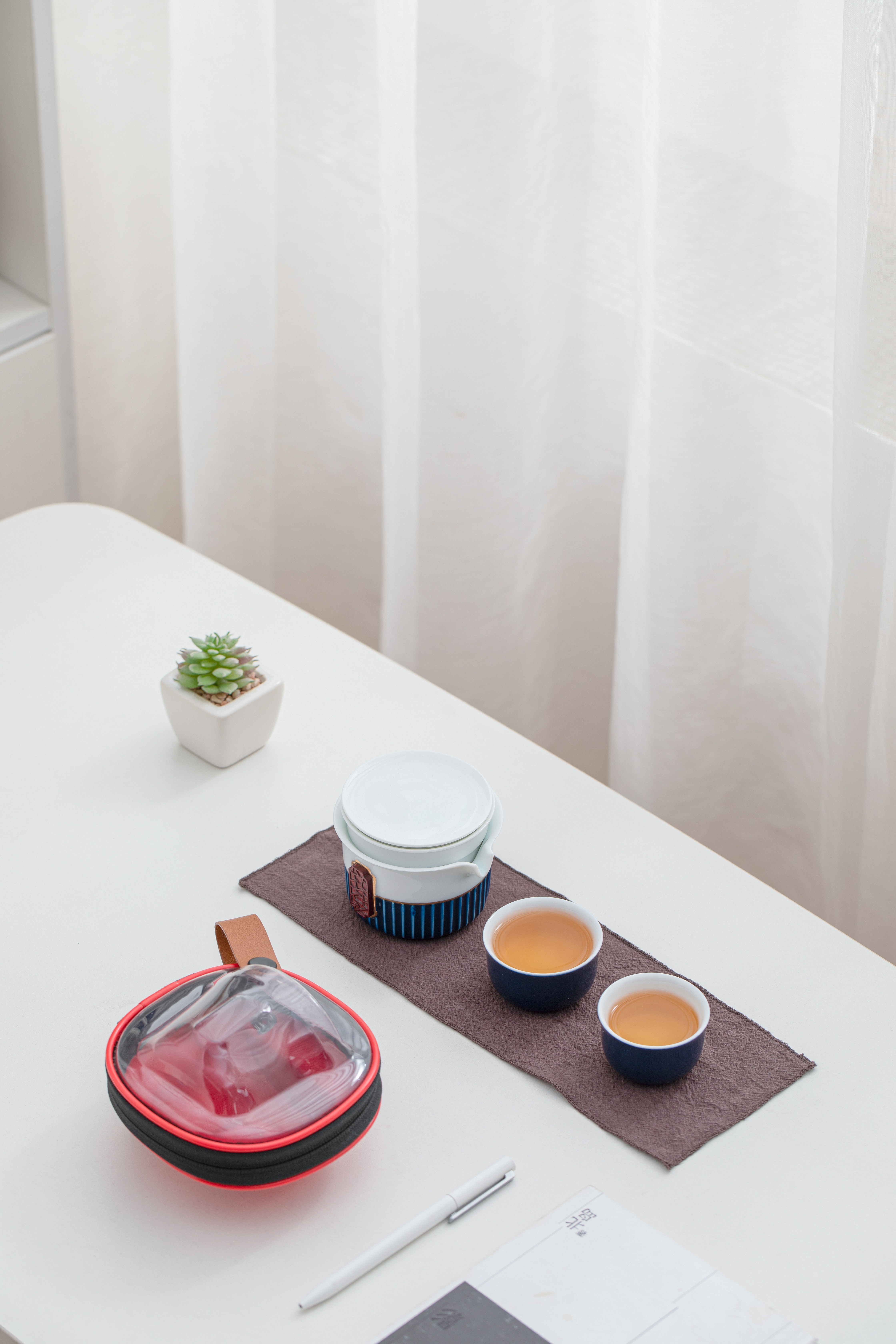 Cultural creation，tea set，Design，gift，National tide，court，