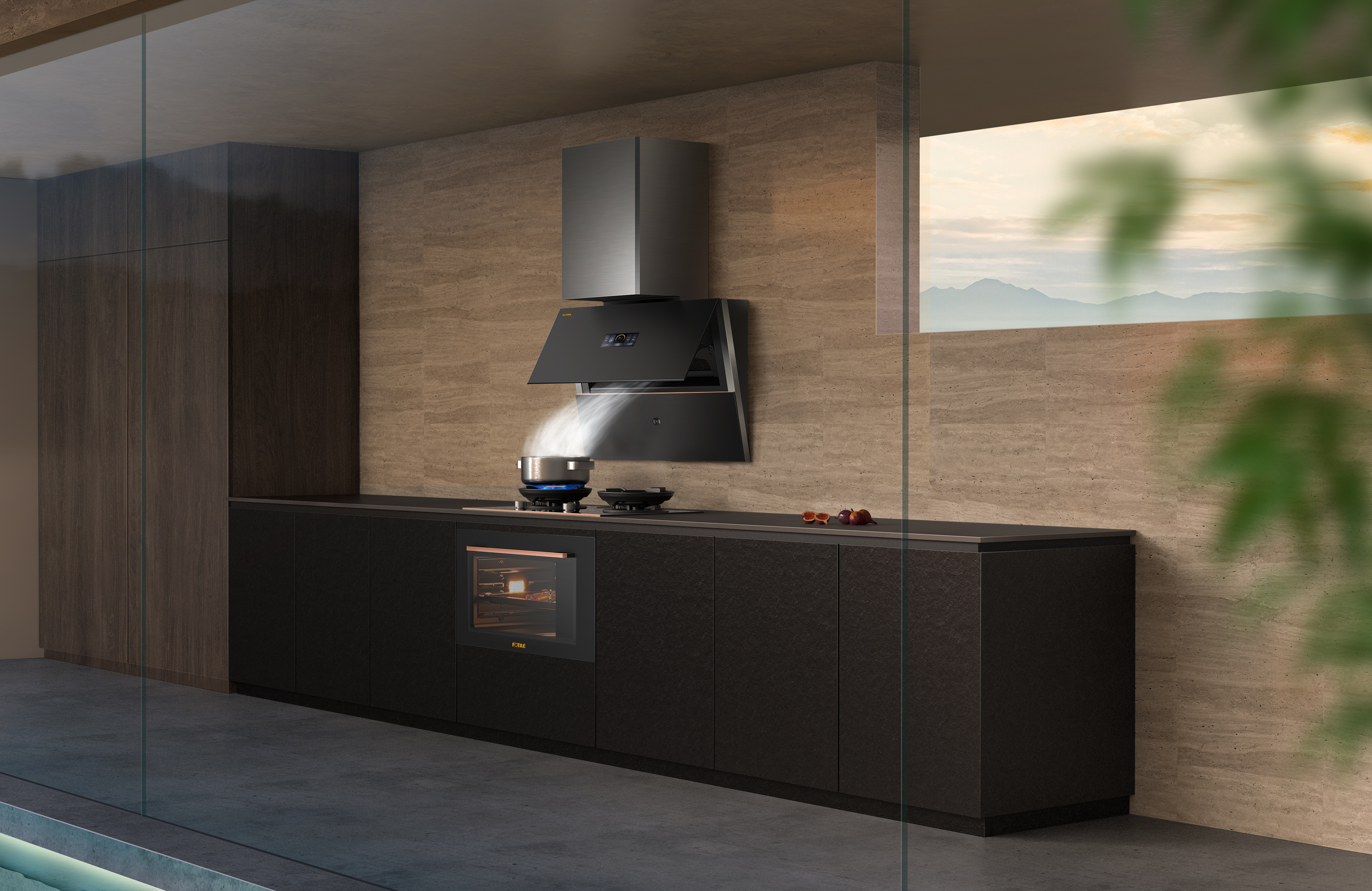 Fotile ，Red design，product design，Design of range hood，articles for daily use，Original works，CMF design，