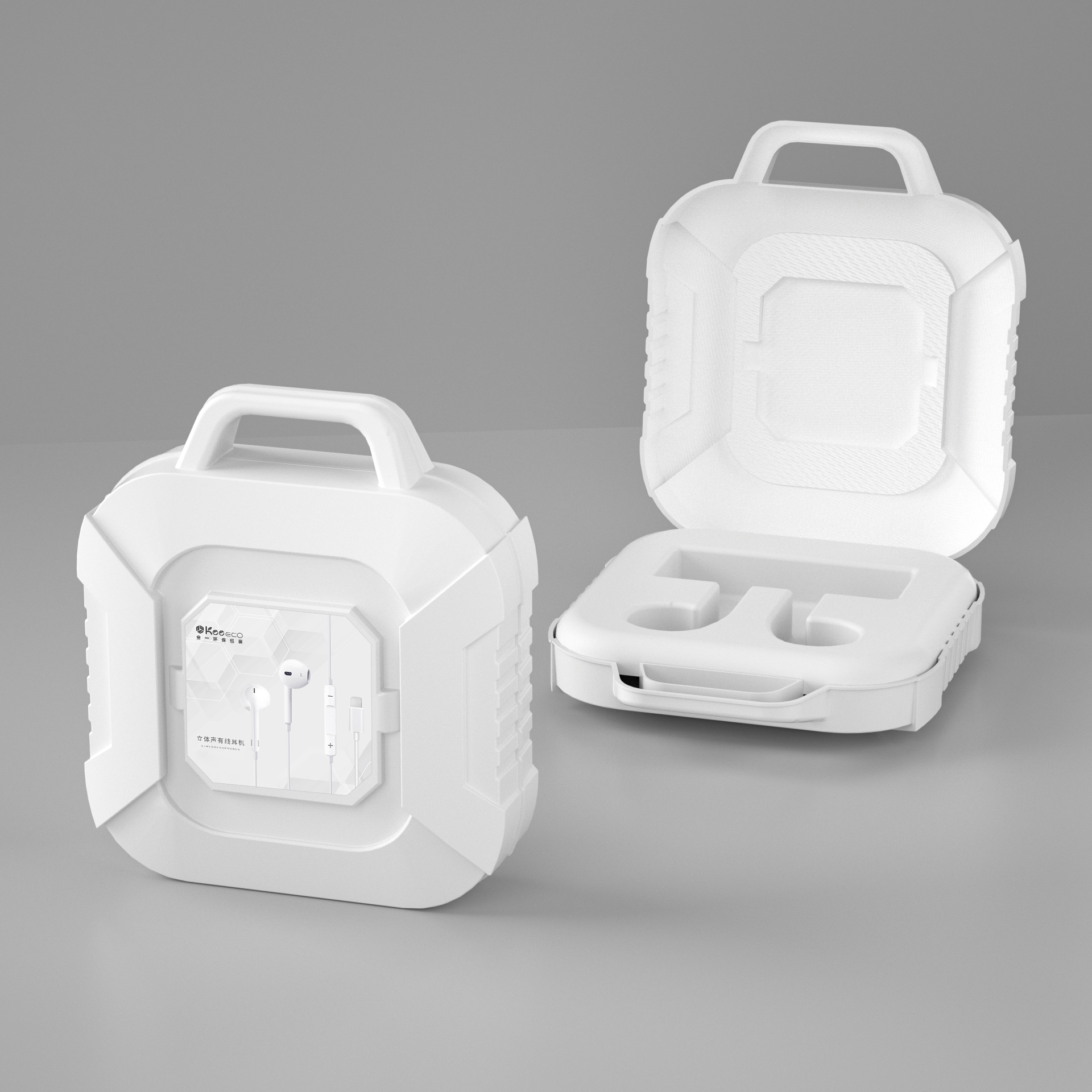 Earphone packaging，3C Packaging Design，