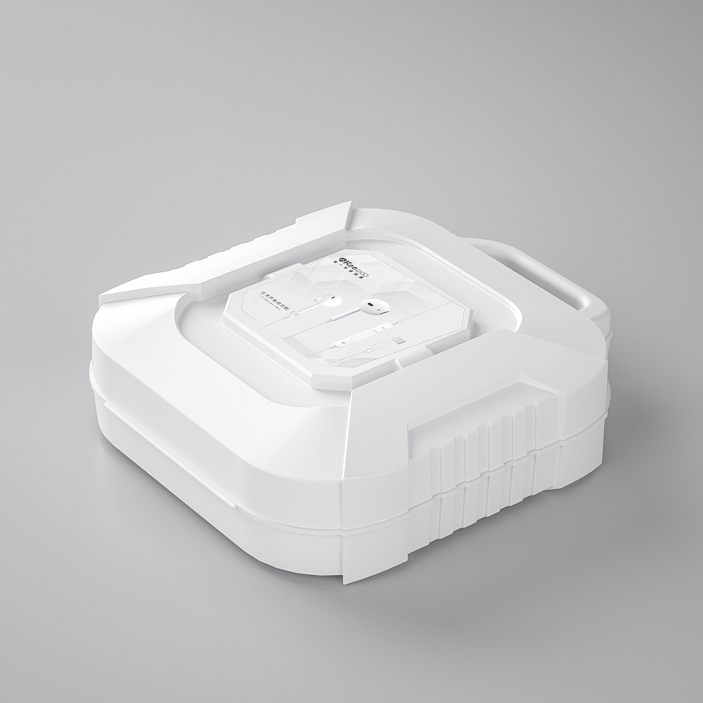 Earphone packaging，3C Packaging Design，