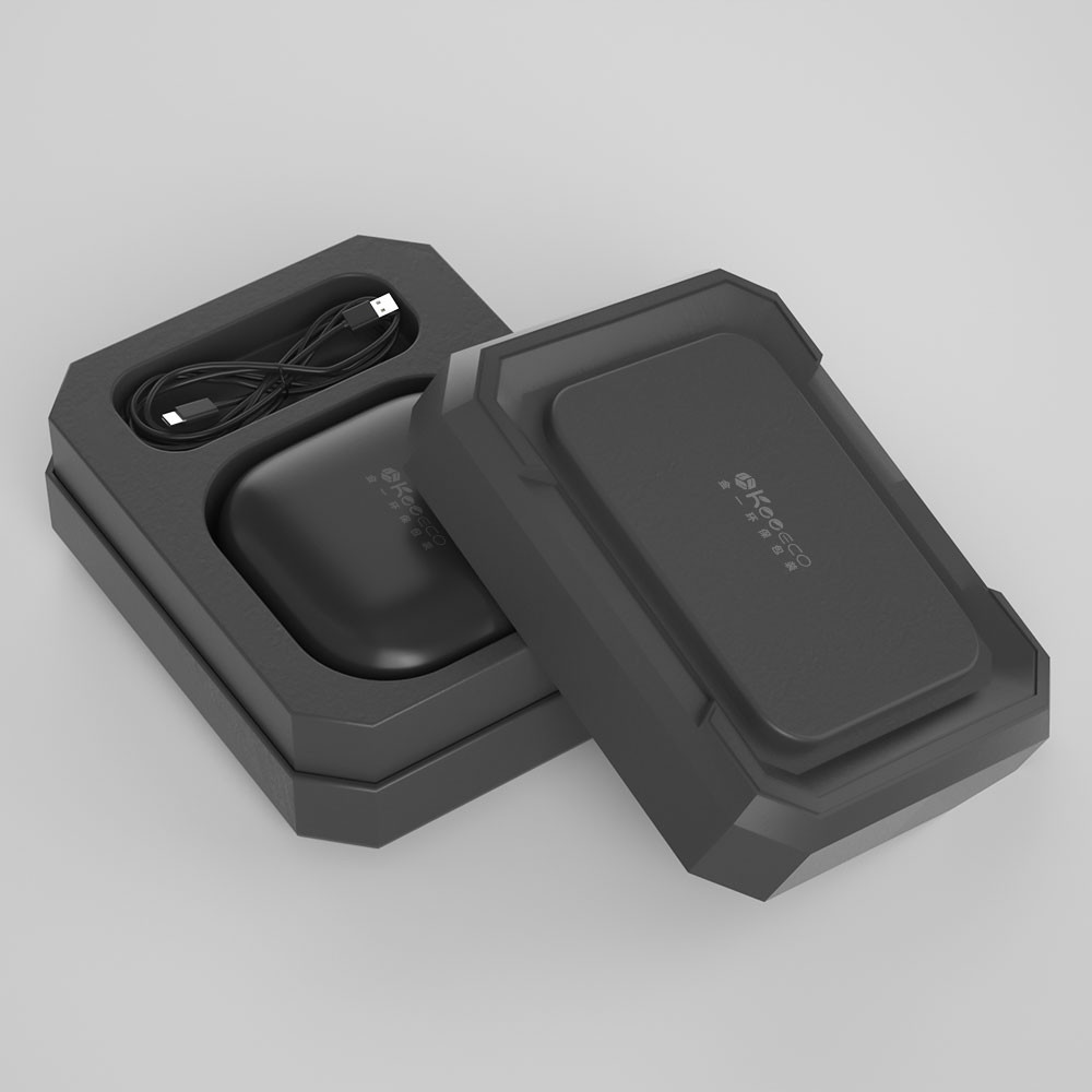 Earphone packaging，Paper-plastic packaging design，Class 3C packaging，3c，Sense of science and technology，