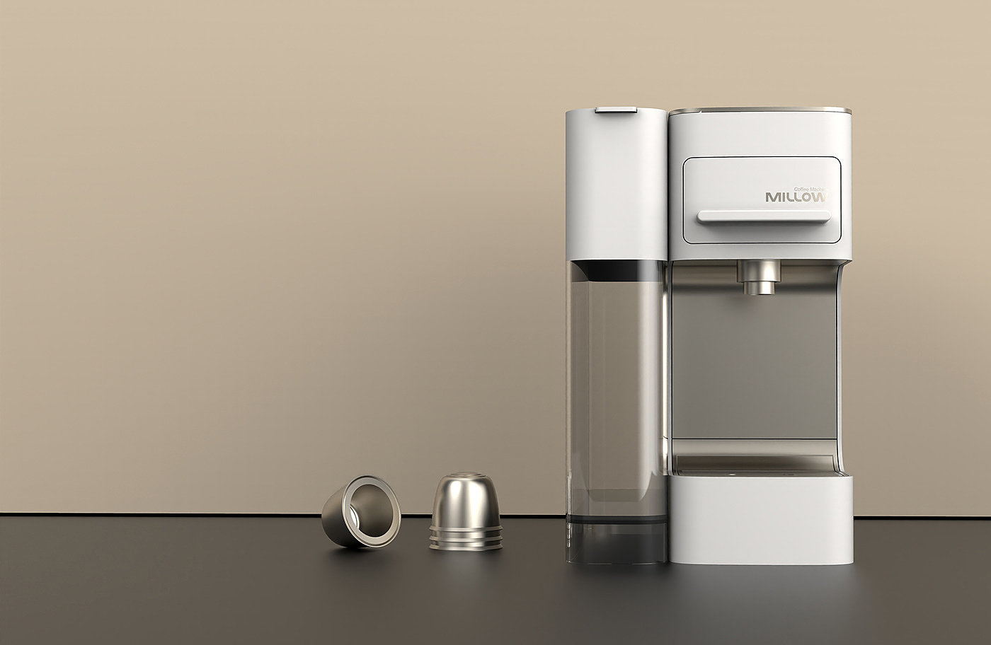 咖啡机，产品设计，3d建模，创新，millow，