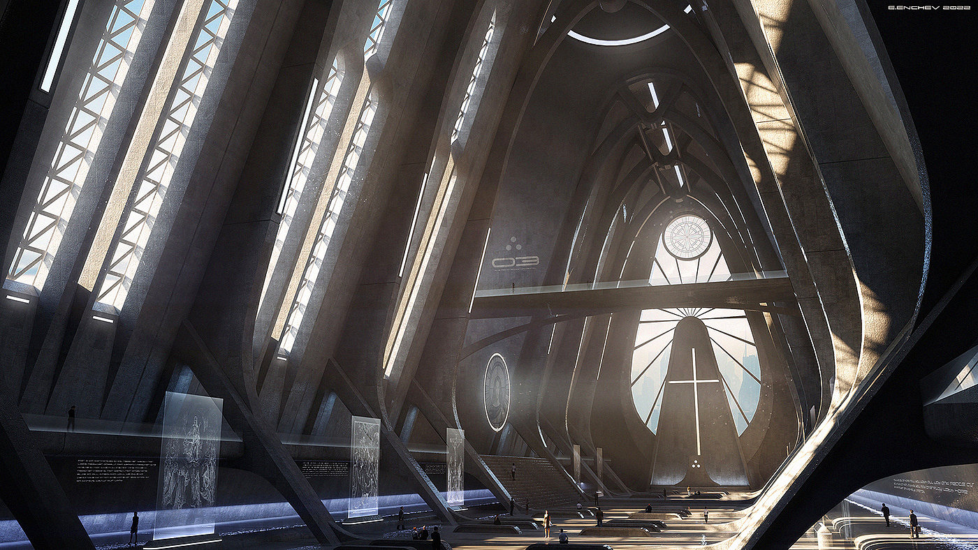 architecture，Cathedral，film，science fiction，