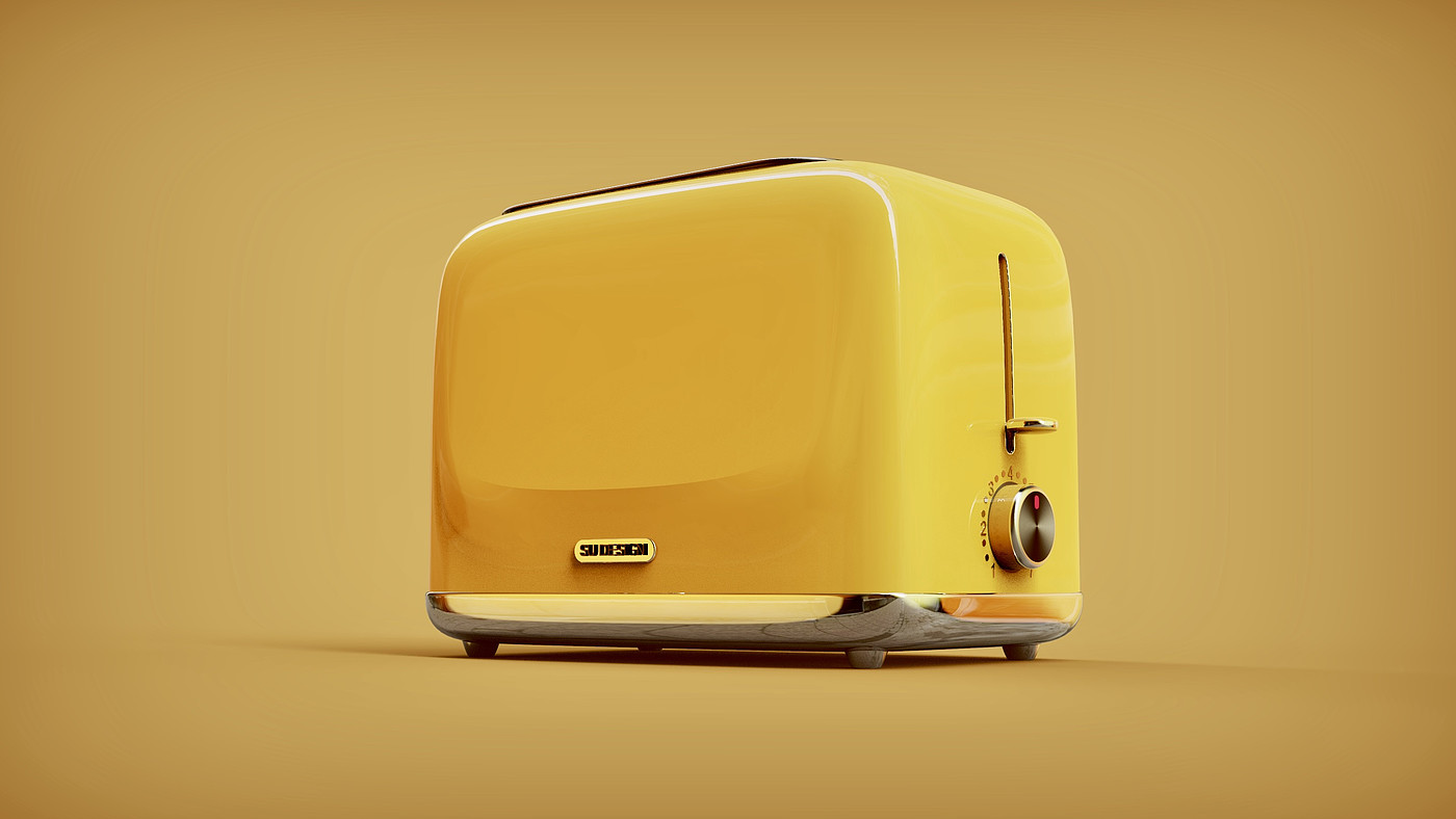 Industrial design, modeling design, bread maker, block modeling，