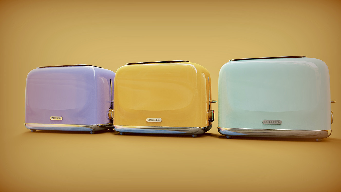 Industrial design, modeling design, bread maker, block modeling，
