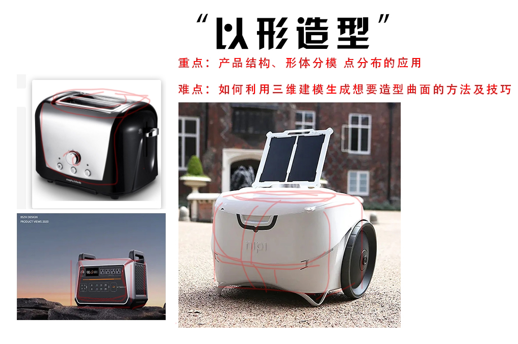 Industrial design, modeling design, bread maker, block modeling，