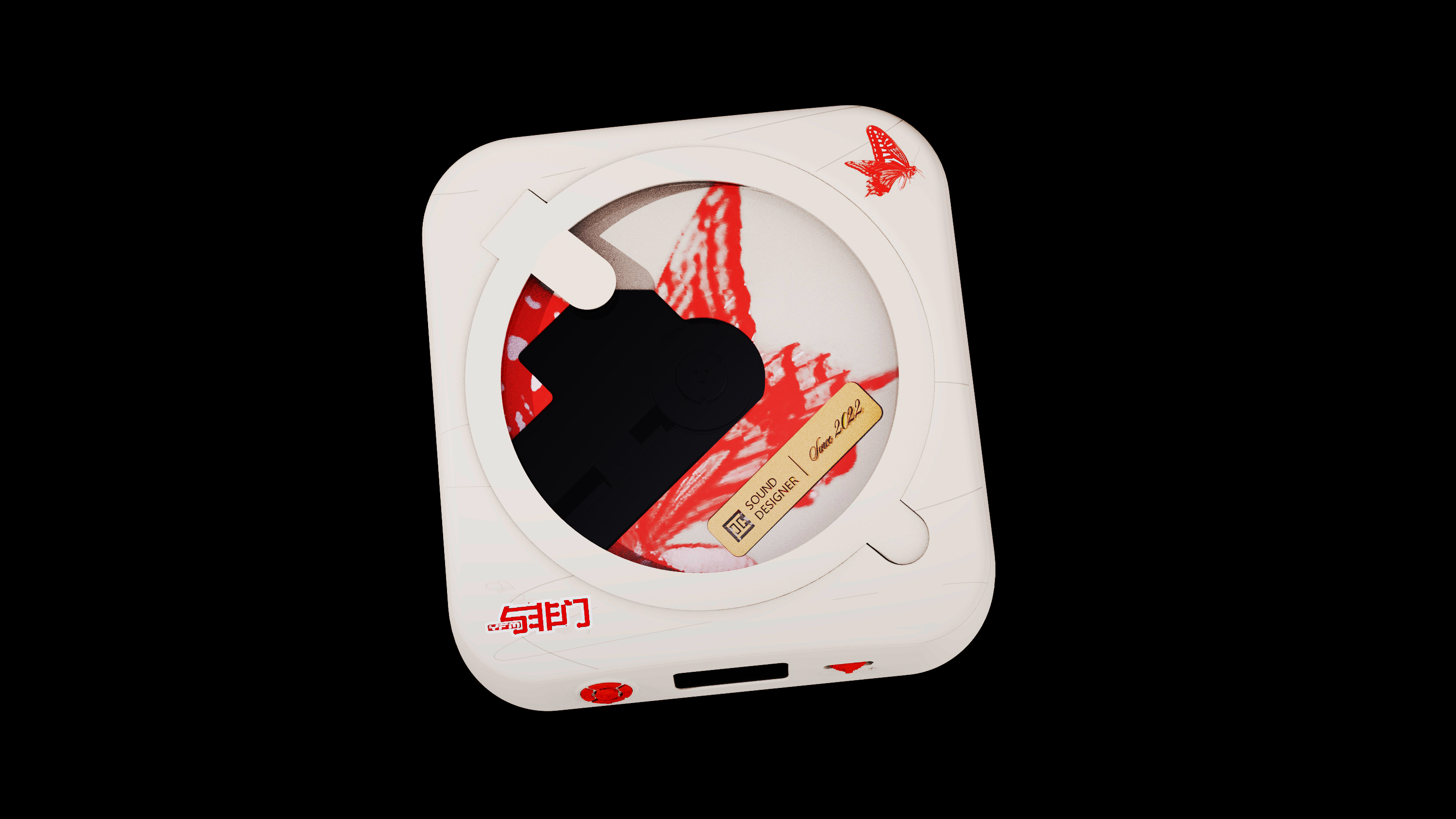 CD player，industrial design，audio frequency，Electronics，Design，Original products，customized，