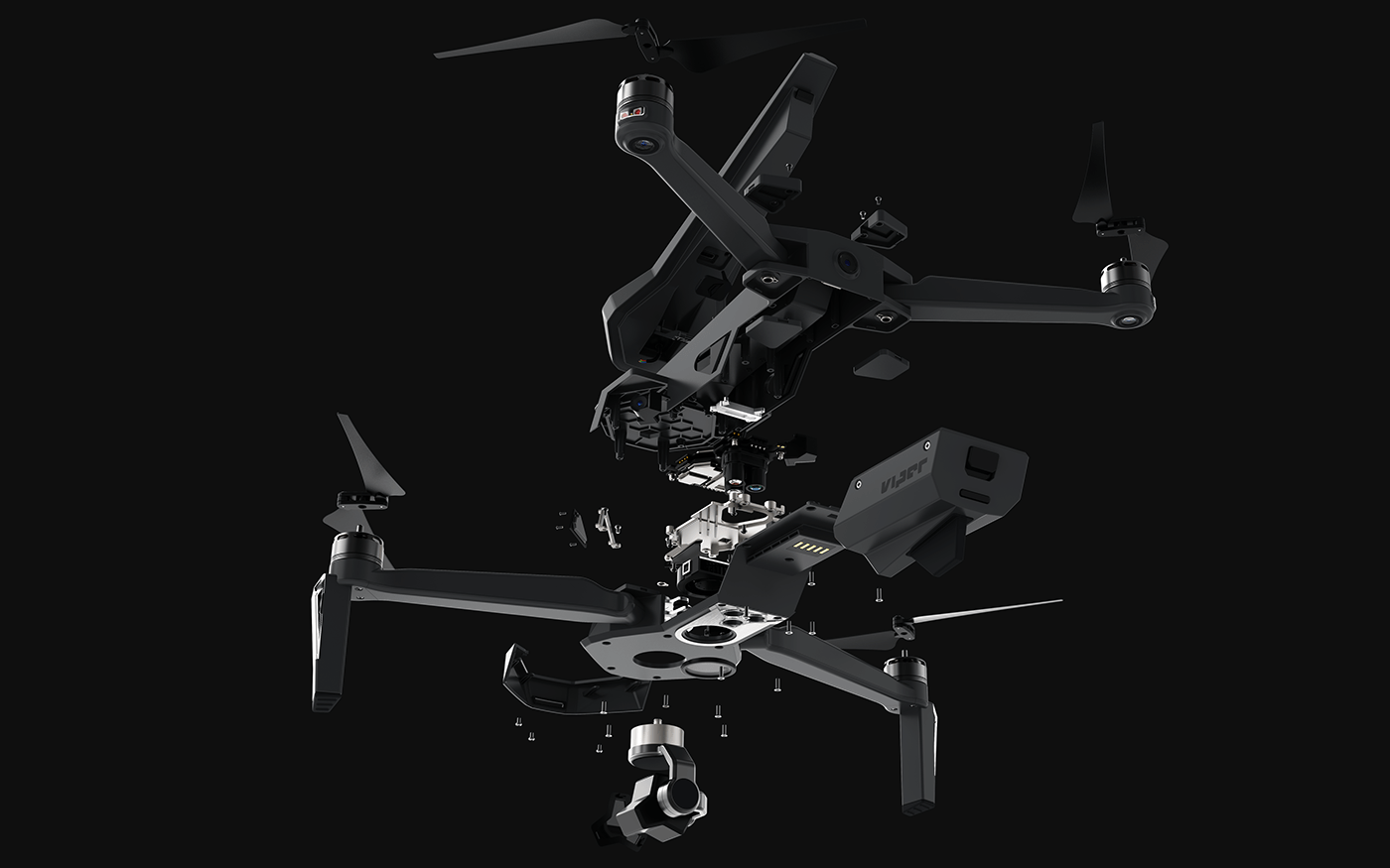 UAV，intelligence，product design，Appearance design，Cool，