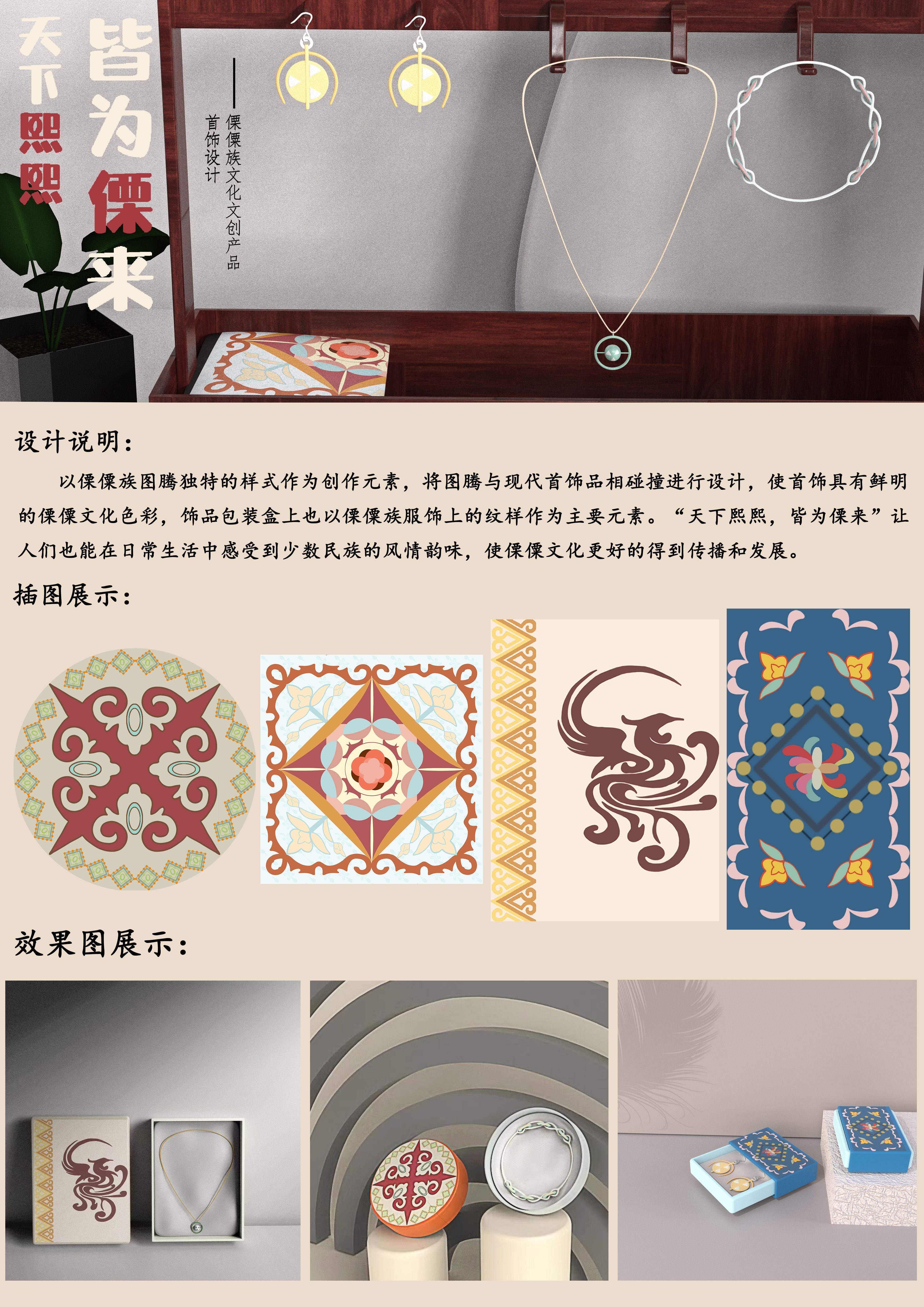 Cultural creation，ethnic minority，jewelry，