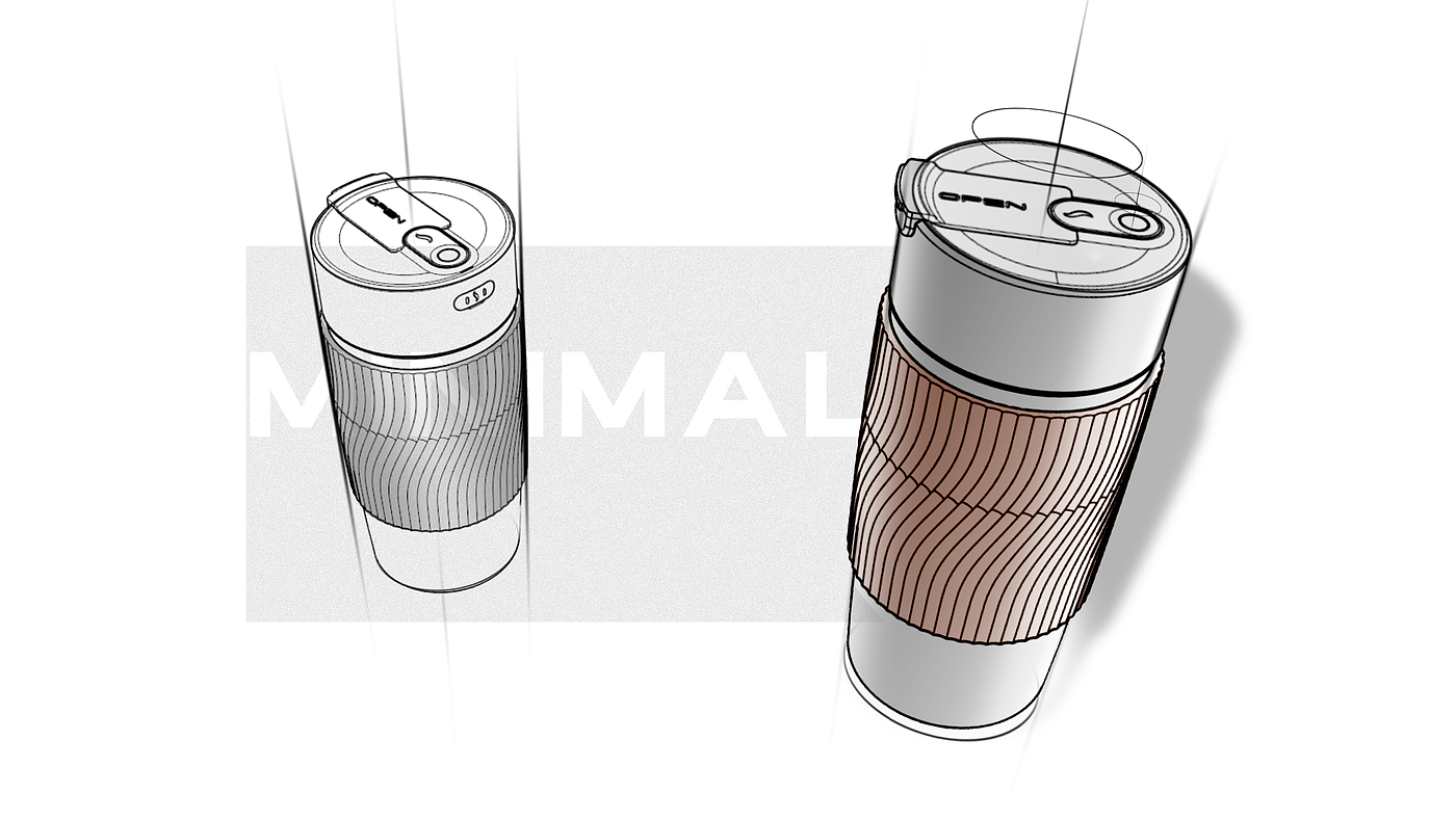 Portable coffee cup，Intelligent cold extraction，