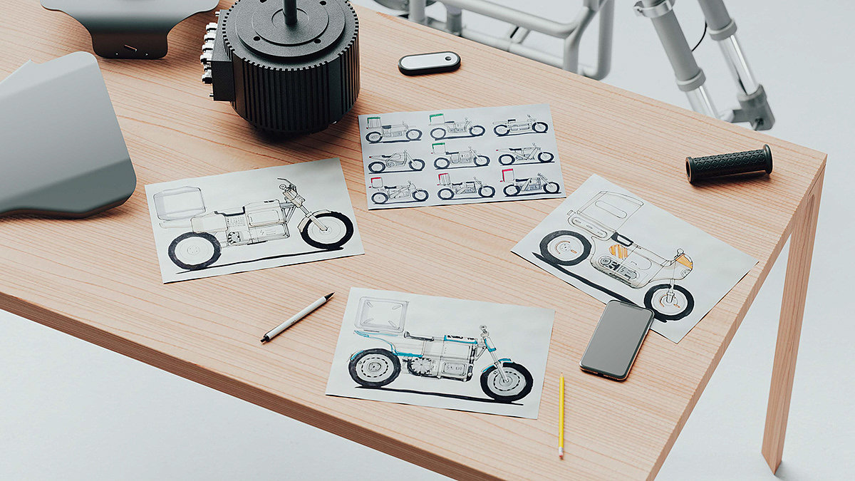 Electric vehicle，express，vehicle，Electric，industrial design，