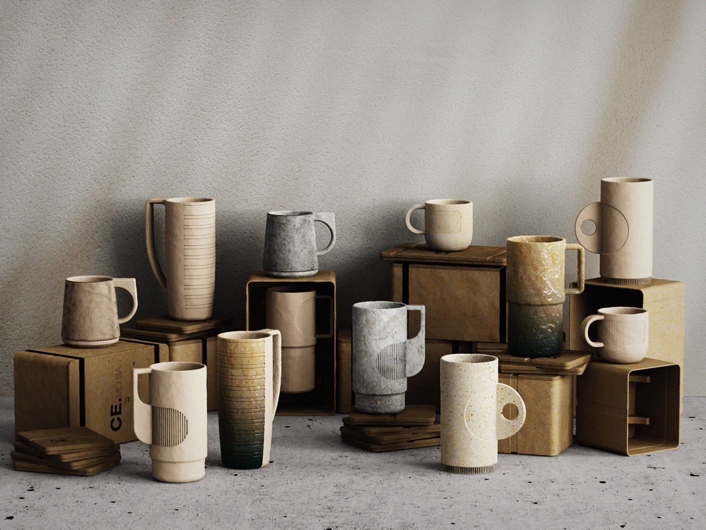 ceramics，Mug，product design，Art，Appearance design，