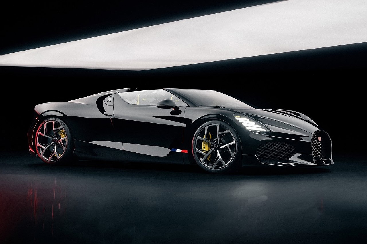 Roadster，Bugatti，Appearance design，W16 engine，
