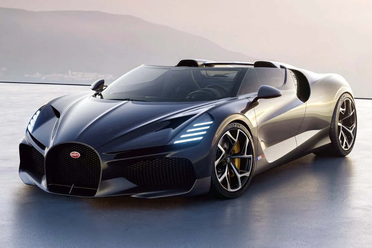 Roadster，Bugatti，Appearance design，W16 engine，