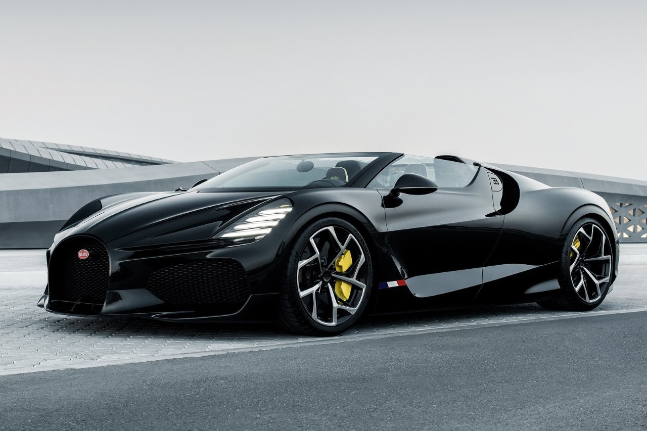 Roadster，Bugatti，Appearance design，W16 engine，