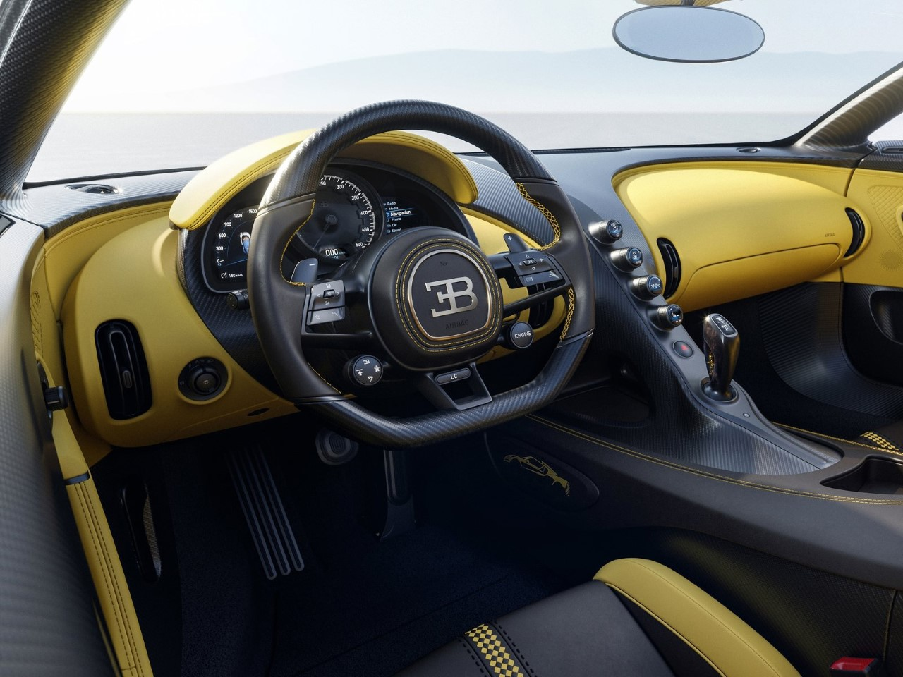 Roadster，Bugatti，Appearance design，W16 engine，