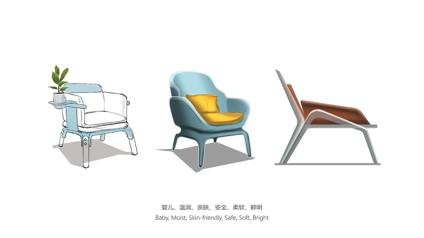 chair，sofa，Acrylic，indoor，Northern Europe，Minimalist，Cushion，Lazy sofa，