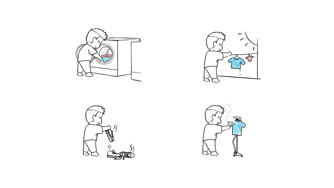 Beautiful，product design，industrial design，ironing，Household Electric Appliances，dry，Small space，Drying and ironing in one body，