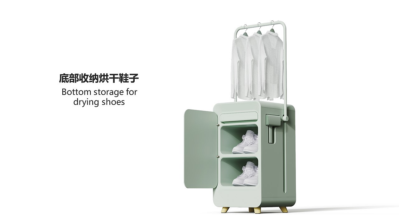 Beautiful，product design，industrial design，ironing，Household Electric Appliances，dry，Small space，Drying and ironing in one body，