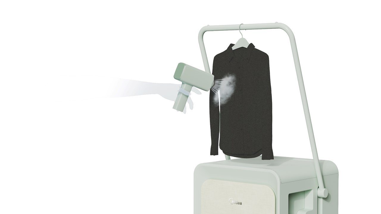 Beautiful，product design，industrial design，ironing，Household Electric Appliances，dry，Small space，Drying and ironing in one body，