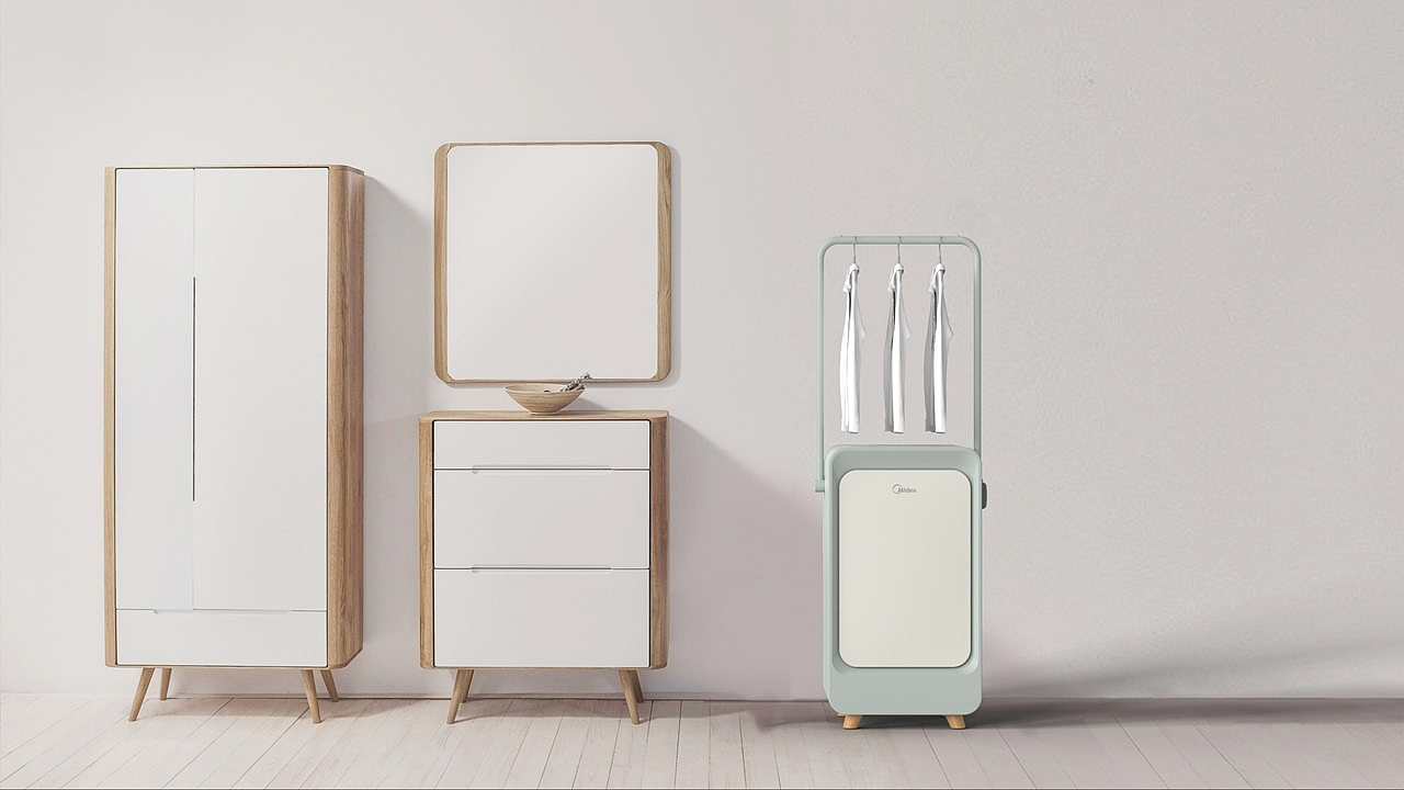 Beautiful，product design，industrial design，ironing，Household Electric Appliances，dry，Small space，Drying and ironing in one body，