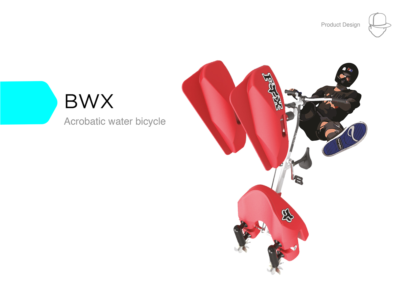 Bicycle，water，acrobatics，motion，