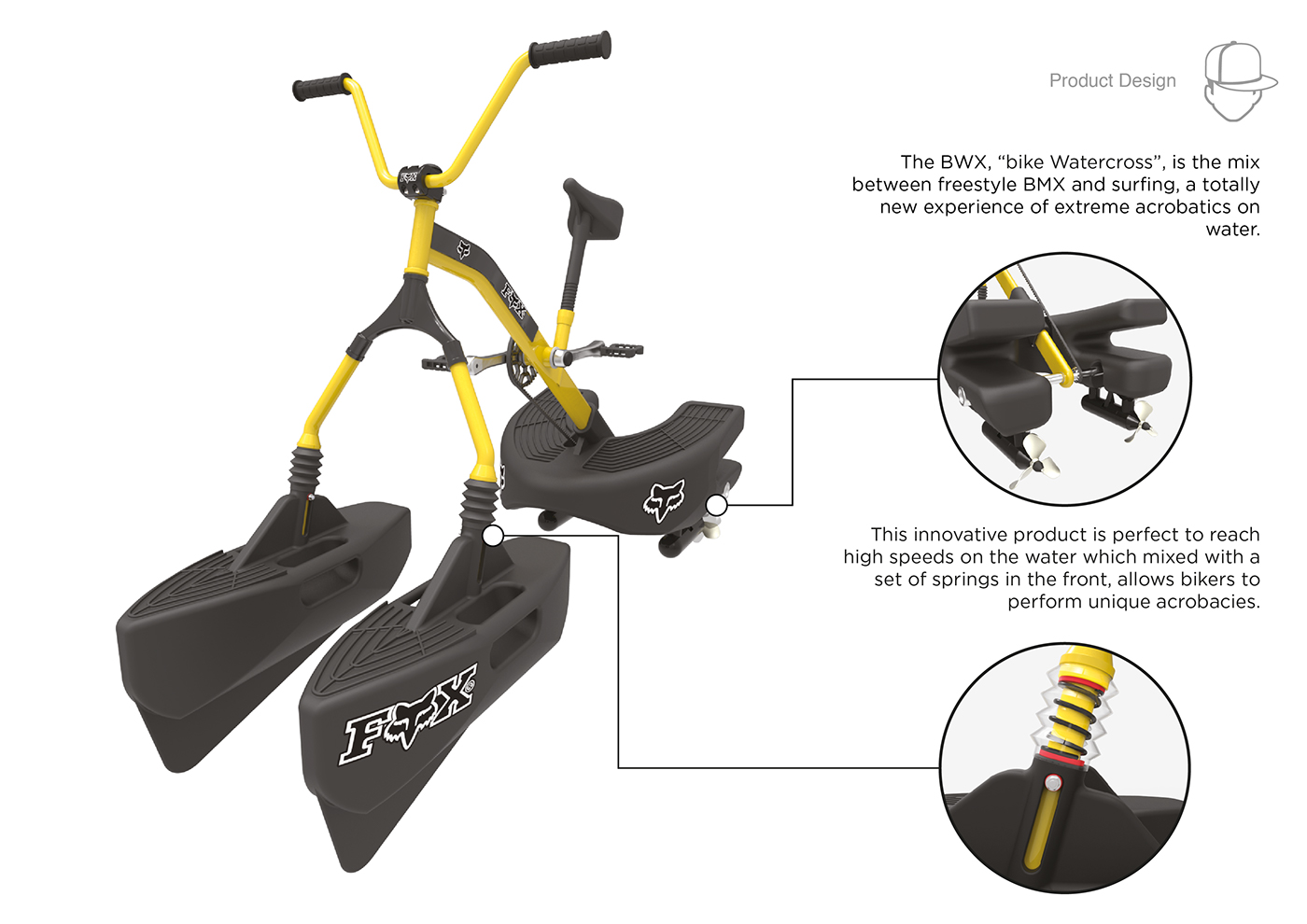 Bicycle，water，acrobatics，motion，